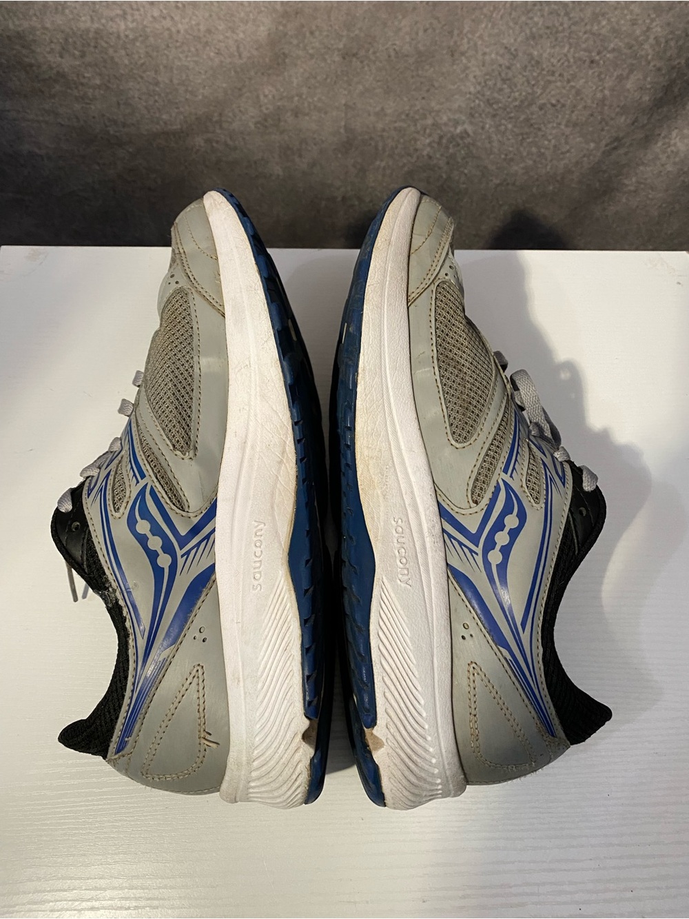 Saucony Cohesion 14 Men’s Running Shoes Gray Blue Size 10.5 Athletic Sneakers - Picture 7 of 10